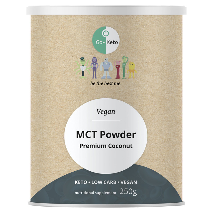 Go-Keto MCT Poeder Vegan Premium Coconut 250 g Koker (250g)
