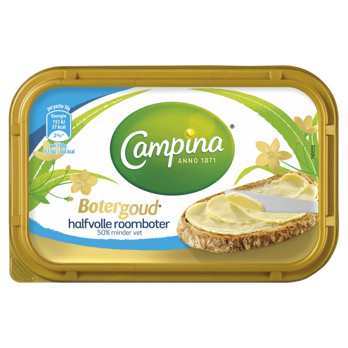 Botergoud Roomboter 50% (kuipje, 225g)