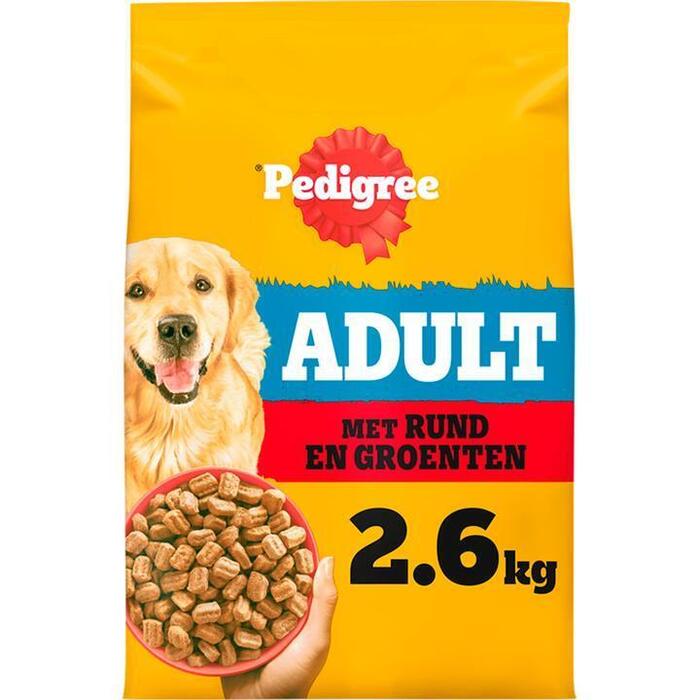 Pedigree Adult - Hondenbrokken - Rund en Groenten Hondenvoer - 2.6kg (2.6kg)