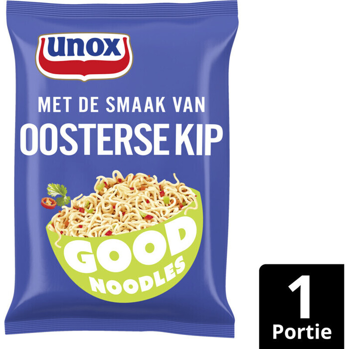 Unox Good noodles instant oosterse kip (Zak, 70g)