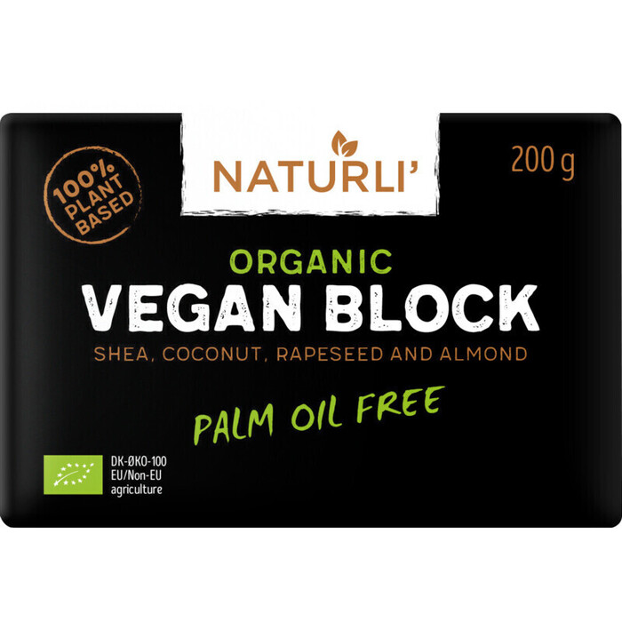 Naturli Organic Vegan Block (wikel, 200g)