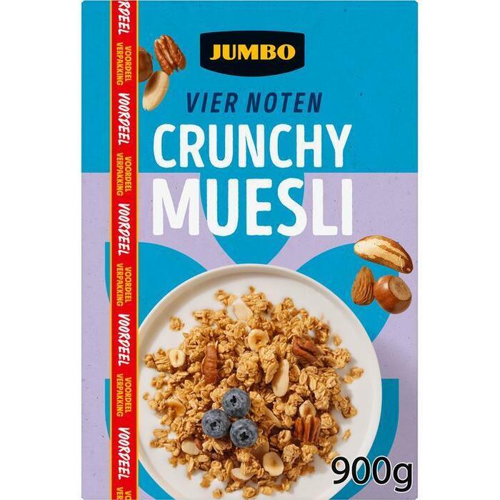 Jumbo Muesli Vier Noten Voordeelverpakking 900g (900g)