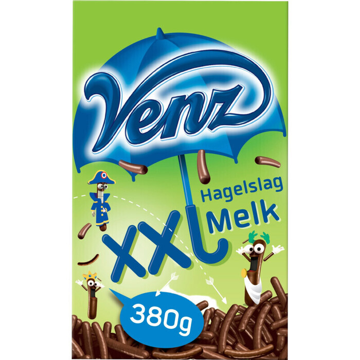venz XXL hagelslag melk 380 g (380g)