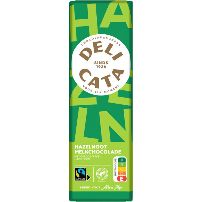 Delicata Reep melkchocolade hazelnoot (200g)