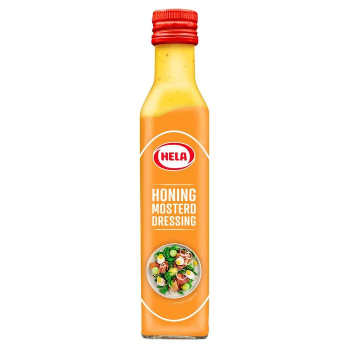 Hela Honing-Mosterd Dressing 250ml (Fles, 250ml)