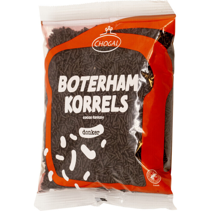 Boterhamkorrels donker (plastic, 300g)