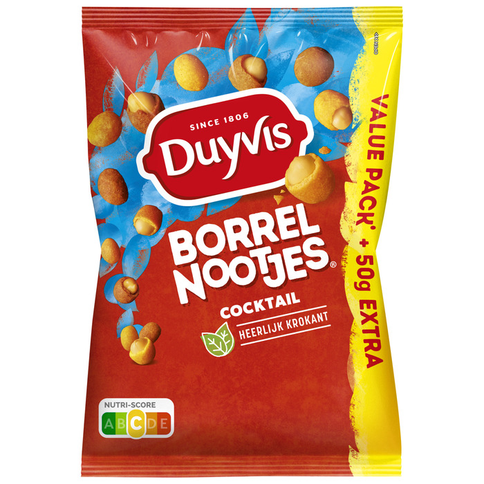 Duyvis Borrelnootjes Cocktail Pinda Noten 500 gr (500g)