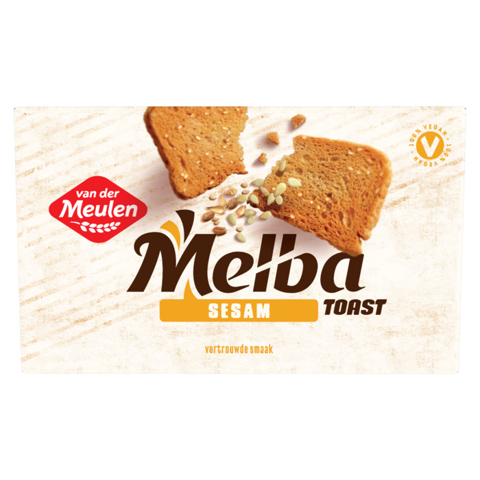 Van der Meulen Melba toast sesam (120g)