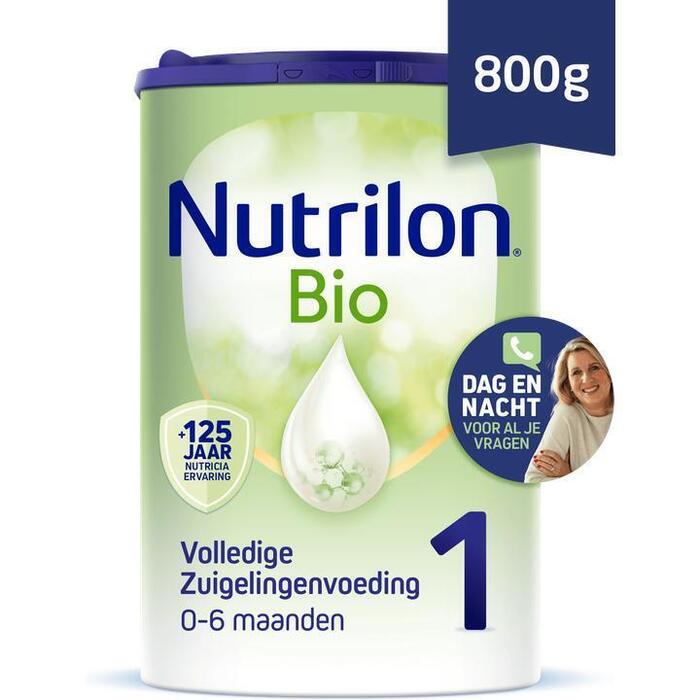 Nutrilon Bio 1 Volledige Zuigelingenvoeding 0-6 Maanden 800g (Doos, 800g)