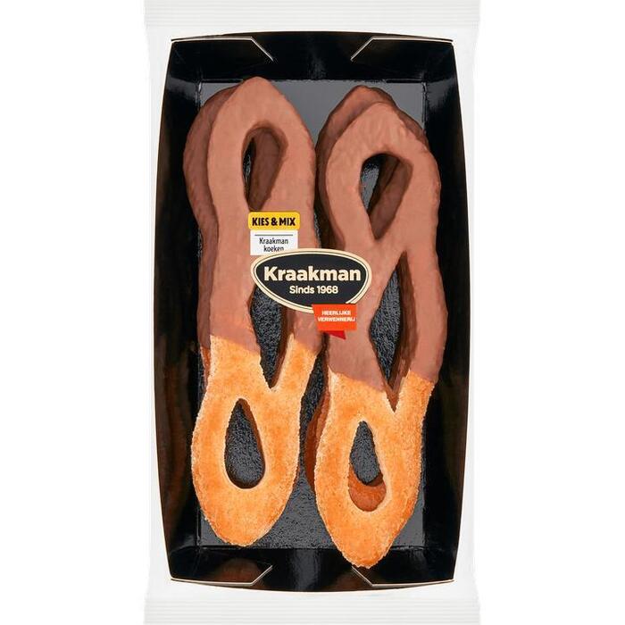 Kraakman Reuze Roomboter Chocolade Krakelingen 190 g (190g)