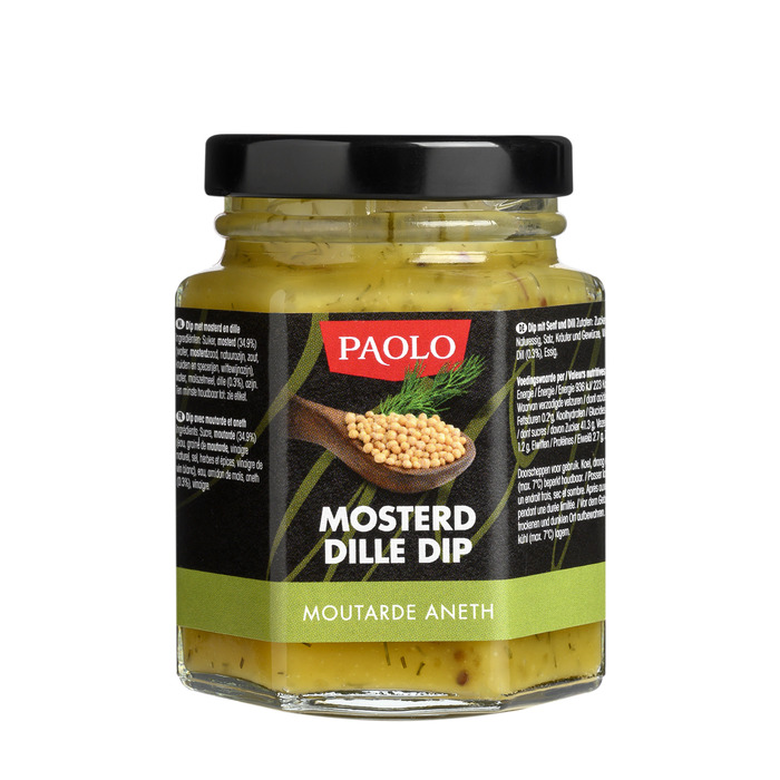 Paolo mosterd dille dip 190gr (190g)