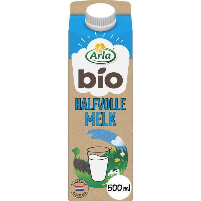 Biologische halfvolle melk (Stuk, 0.5L)