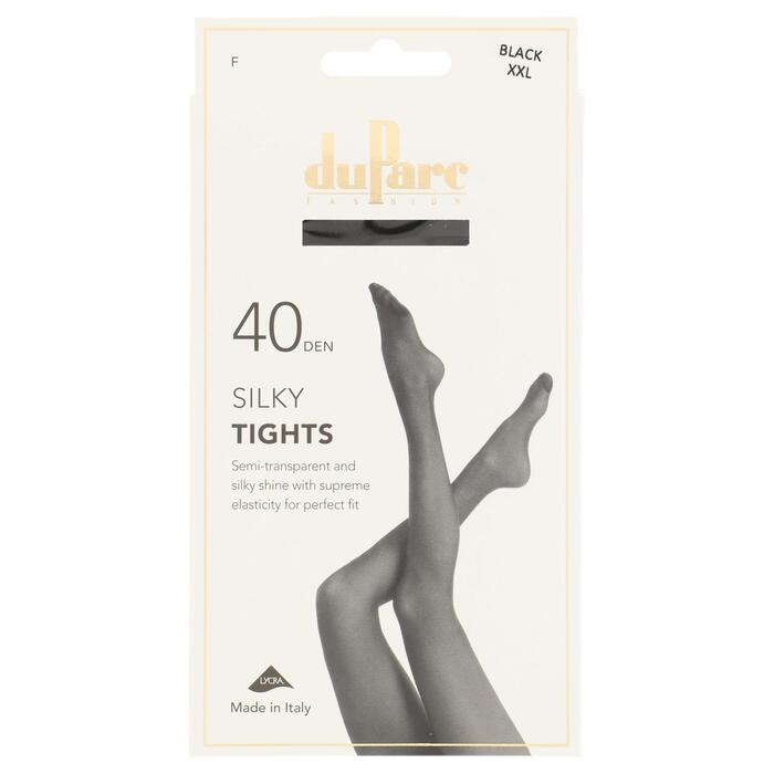 DuParc Panty Lycra 40D zijdegl zwart XXL