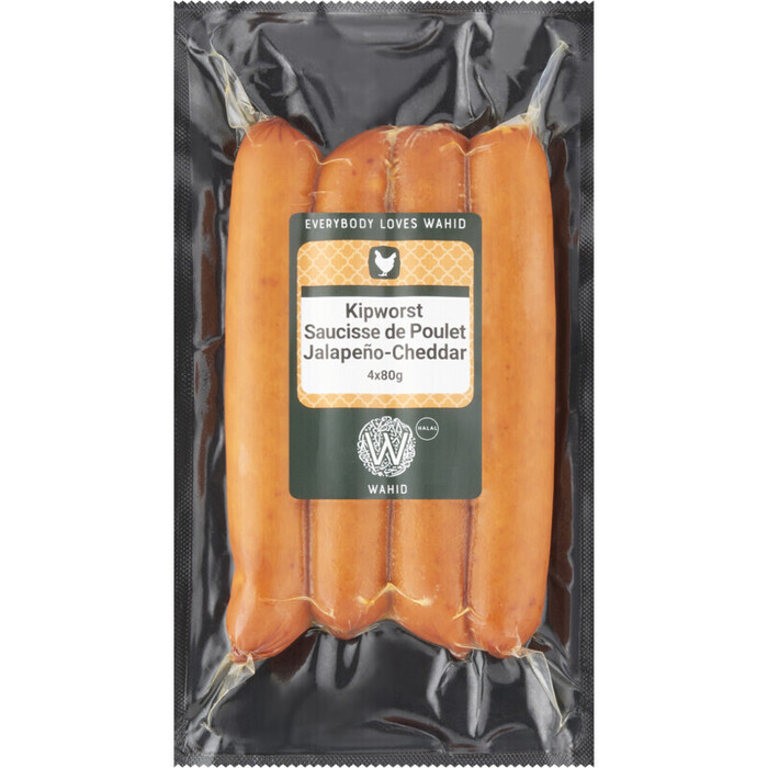 Wahid Jalapeño - cheddar worst (4 × 80g)