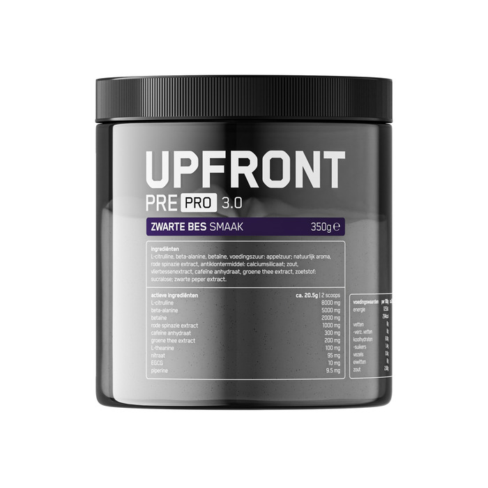 Upfront Pre pro 3.0 zwarte bes smaak (350g)