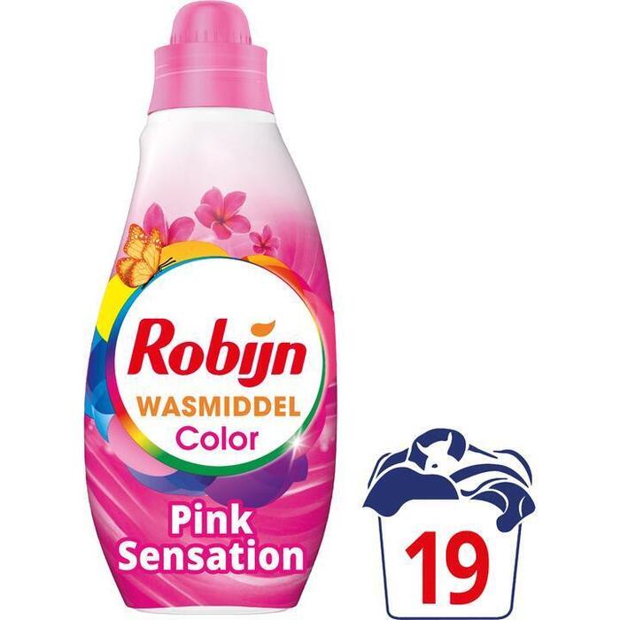 Robijn Wasmiddel pink sensation color (Fles, 0.66L)