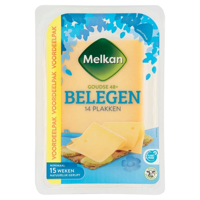 Melkan Goudse 48+ Belegen Voordeelpak 14 Plakken 400 g