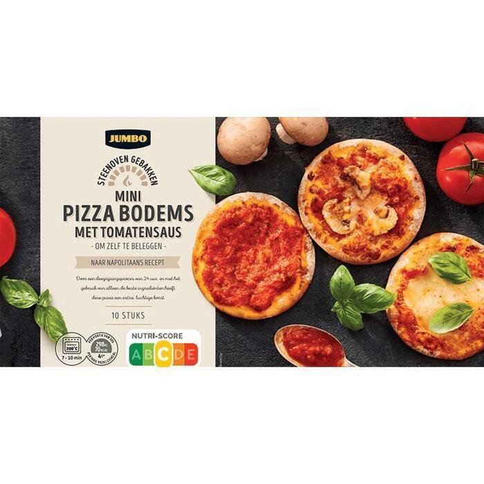 Jumbo Mini Pizzabodems 10 stuks (300g)