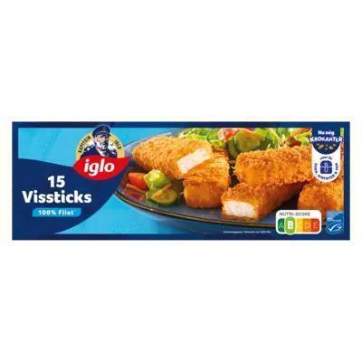 Iglo Vissticks 15 stuks 420 gram (Doos, 420g)