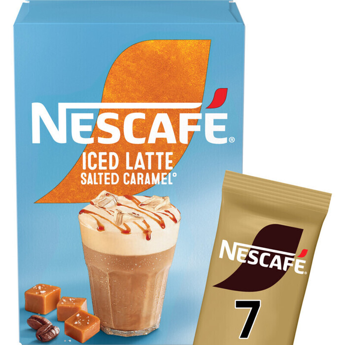 Nescafé Iced salted caramel oploskoffie (102g)