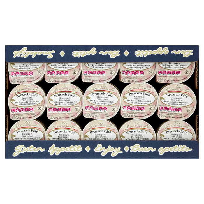 Les Gourmands Brussels Roompaté 45 x 25 g (45 × 0.56g)
