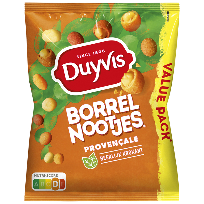 Duyvis Borrelnootjes Provencale Pinda Noten 450 gr (zak (overig), 450g)
