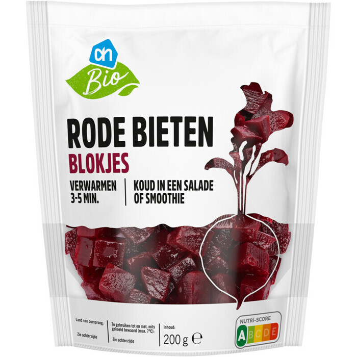 AH Biologisch Nederlandse rode bieten blokjes (200g)