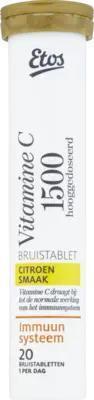 Etos Vitamine C 1500 bruistabletten citroen