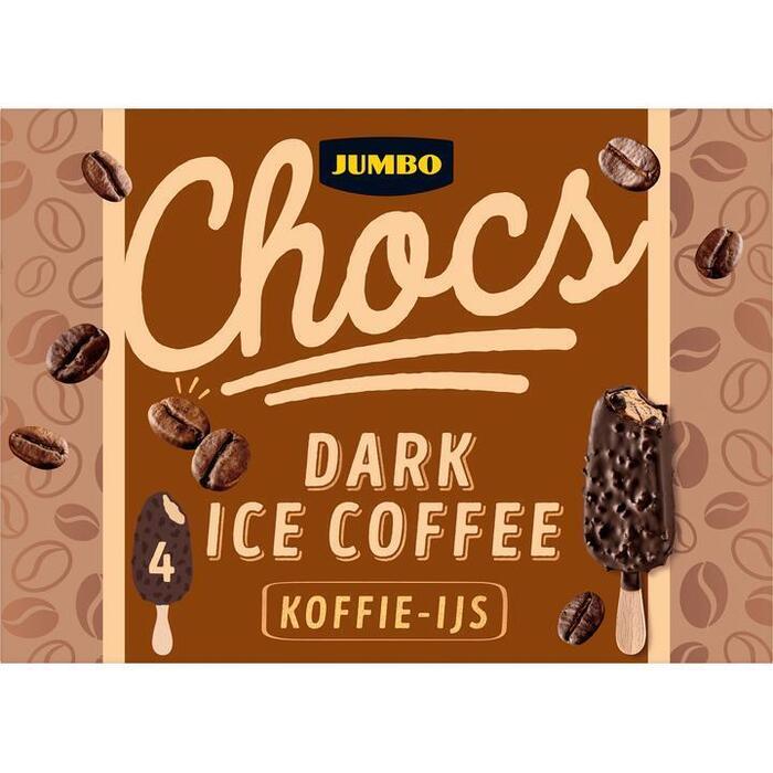 Jumbo Chocs Dark Ice Coffee 4 Stuks (400g)