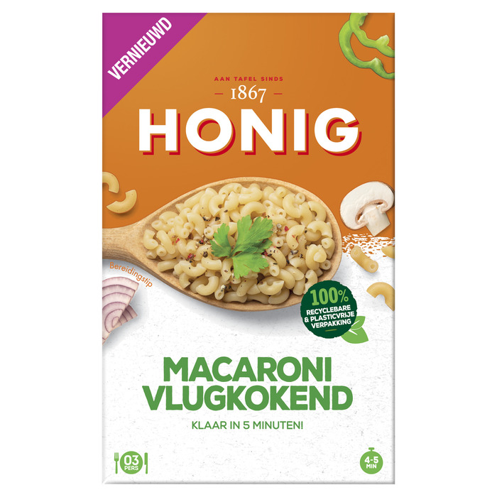 Honig Macaroni Vlugkokend 250g (250g)