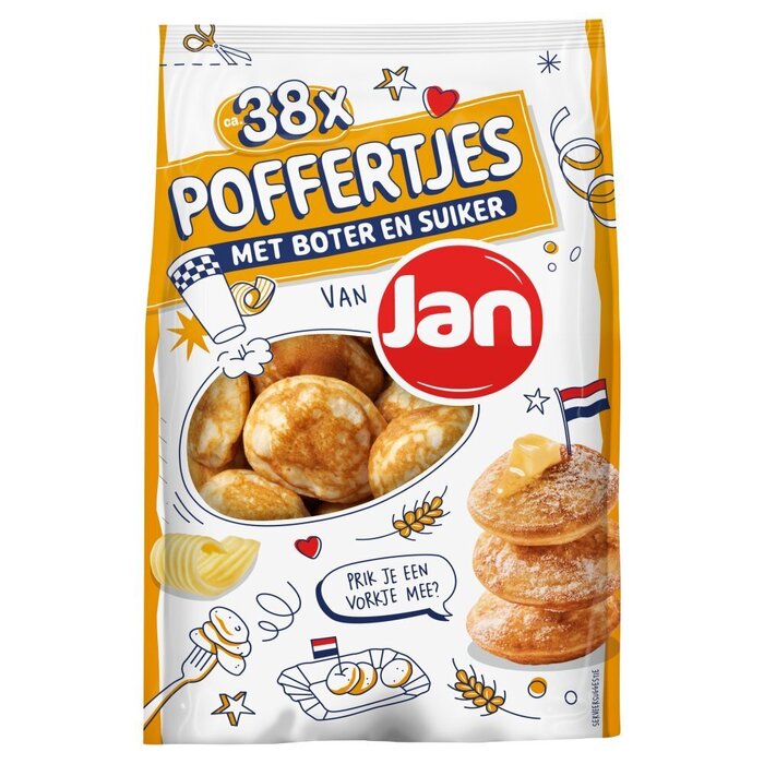 Poffertjes met boter en suiker 38 stuks (335g)