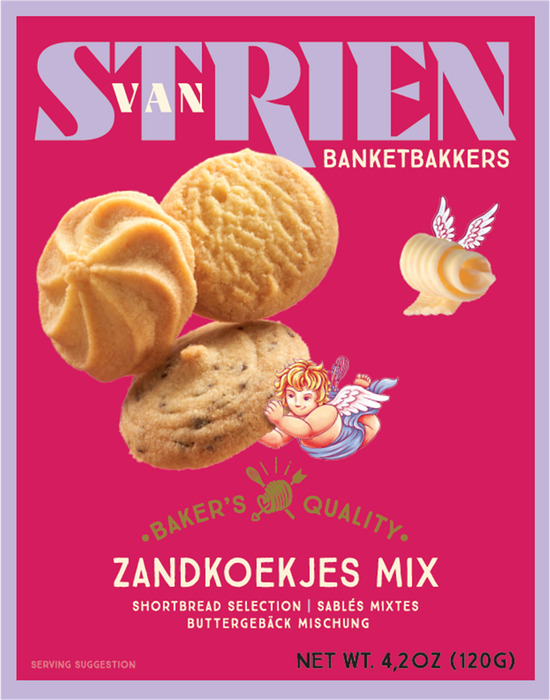 Handmade by van Strien Roomboter Zandkoekjes Assorti 120g (120g)