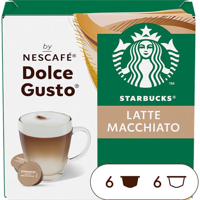 Starbucks® Latte Macchiato by Nescafé® Dolce Gusto® 12 Capsules (129g)