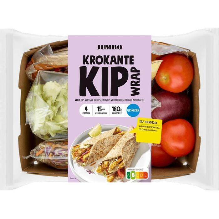 Jumbo Maaltijdpakket Krokante Kip Wrap 4 Personen (1.17kg)