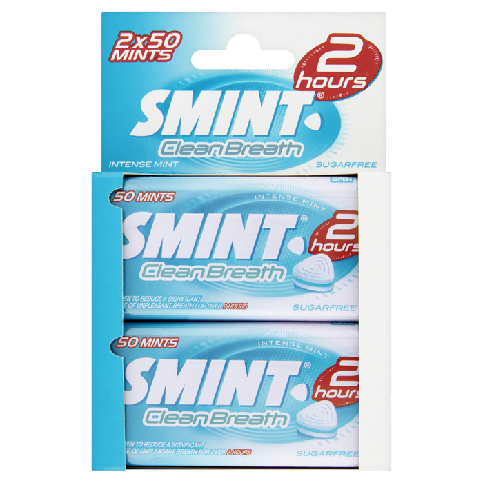 Clean breath Intense mint 2-pack (blister, 2 × 35g)