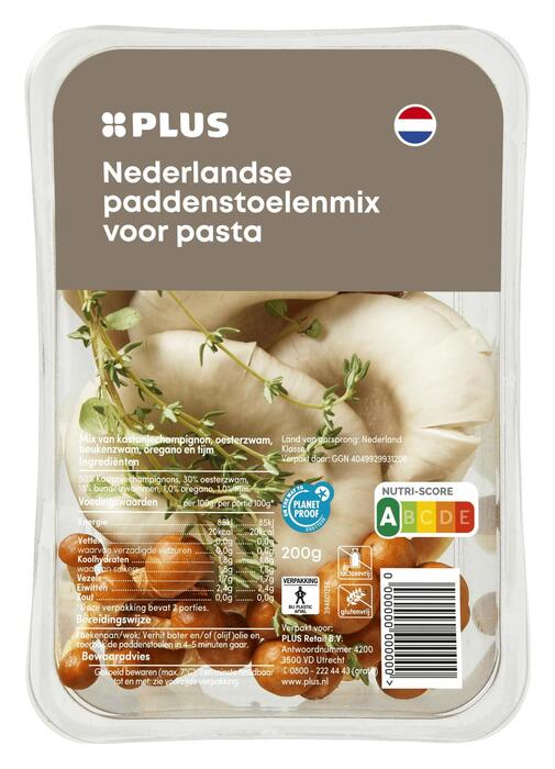 Pasta paddestoelenmix (Schaal, 200g)
