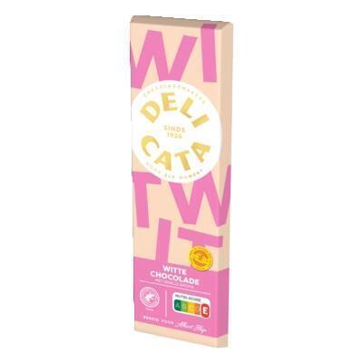 Delicata Reep witte chocolade met vanille aroma (200g)