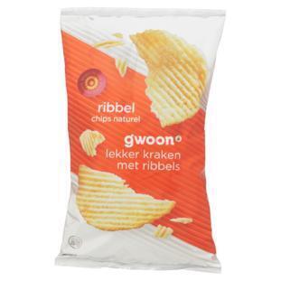 g'woon Ribbelchips naturel (250g)