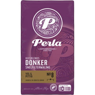 Perla Huisblends Donker snelfiltermaling (500g)