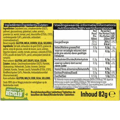 MAGGI Rundvlees Bouillon Tabletten 8 Stuks 82g (82g)