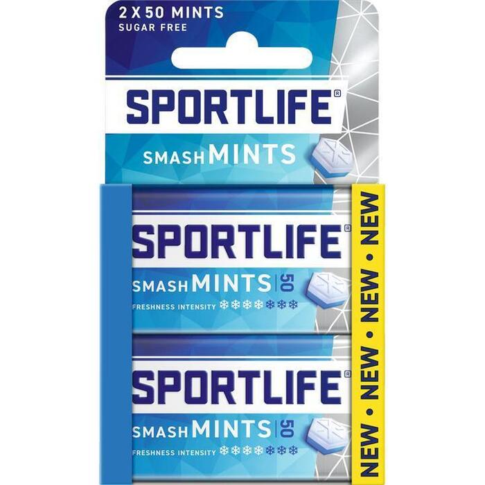 Sportlife Smash mints Sugar Free 2 x 35g (2 × 35g)