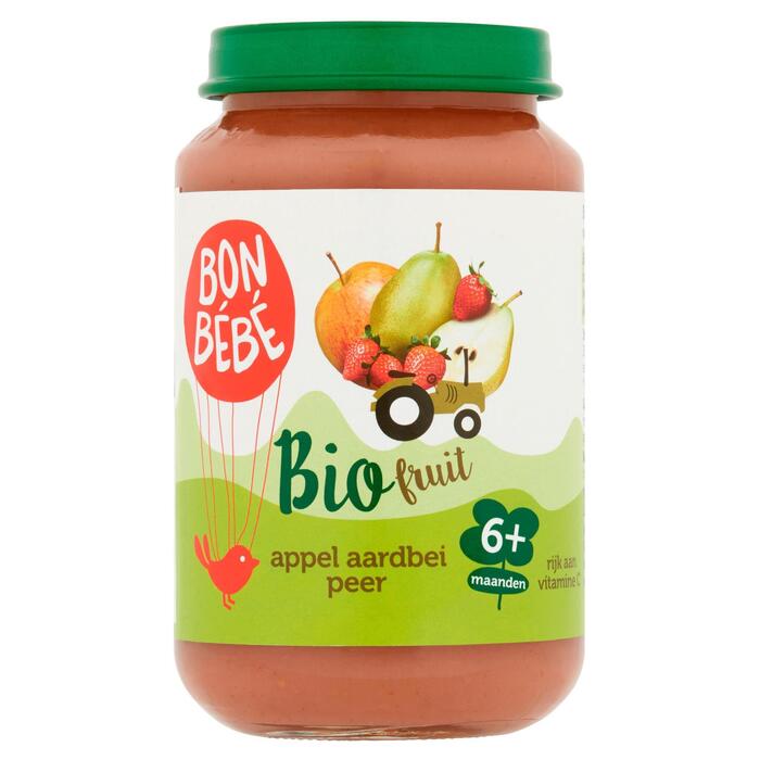 Bonbébé Fruithapje appel peer aardbei (Pot, 200g)