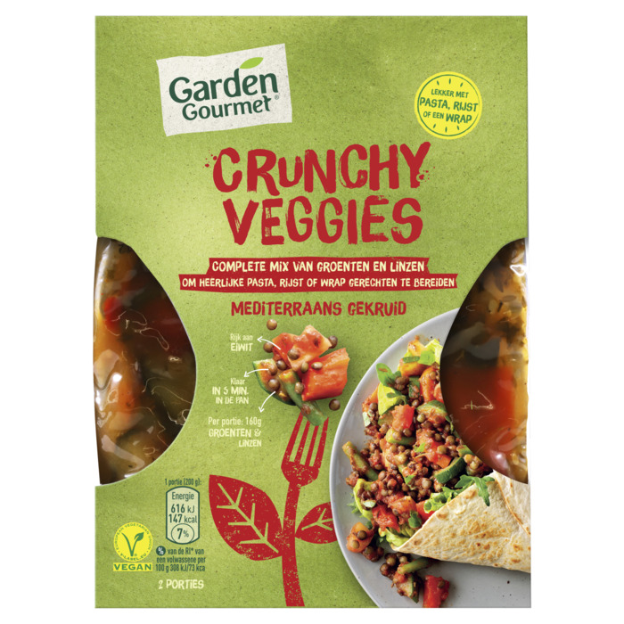 Garden Gourmet Chrunchy Veggies Medit 400 g (400g)