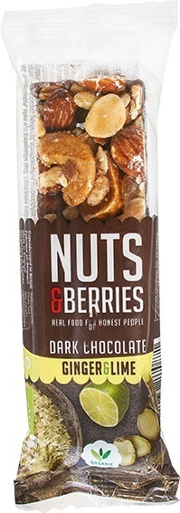 Notenreep pure chocolade gember limoen (40g)