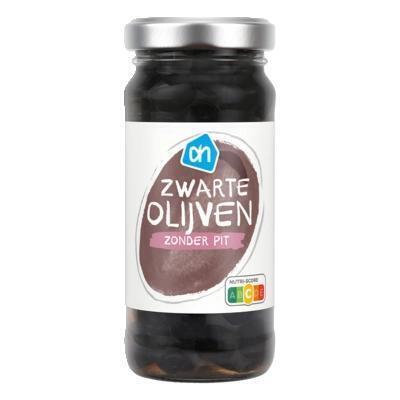 AH Zwarte olijven zonder pit (235g)