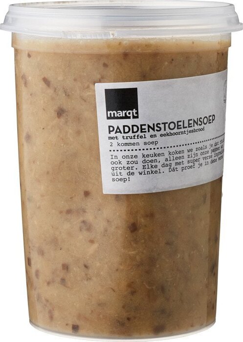 Paddenstoelensoep met zwarte truffel (0.5L)