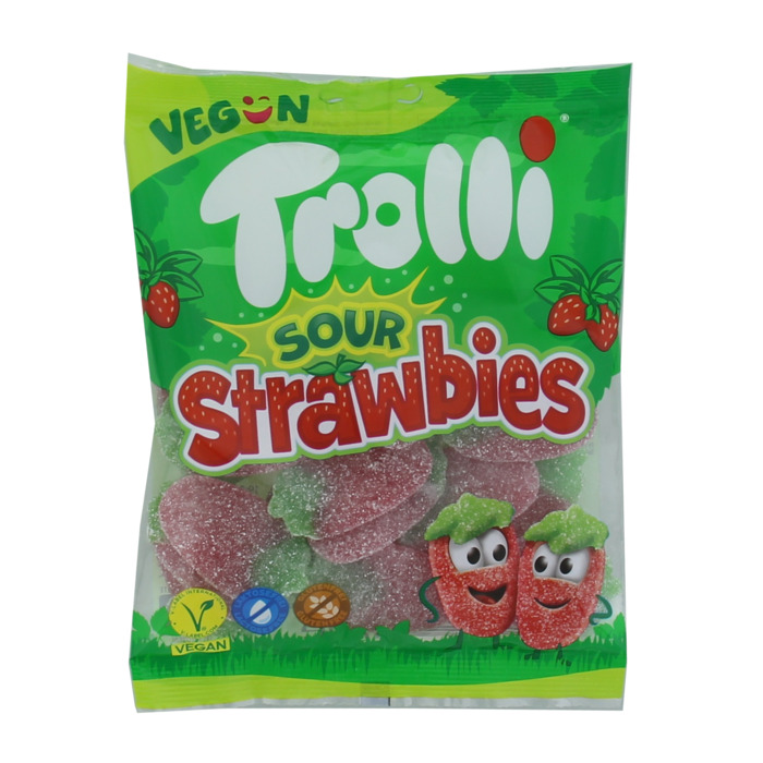 Trolli Sour Strawbies Fruitgom 175g (175g)
