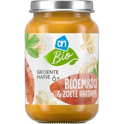 AH Biologisch Bloemkool met zoete aardappel 6m07 (190g)