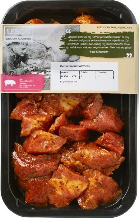Gemarineerde varkenssaté (300g)