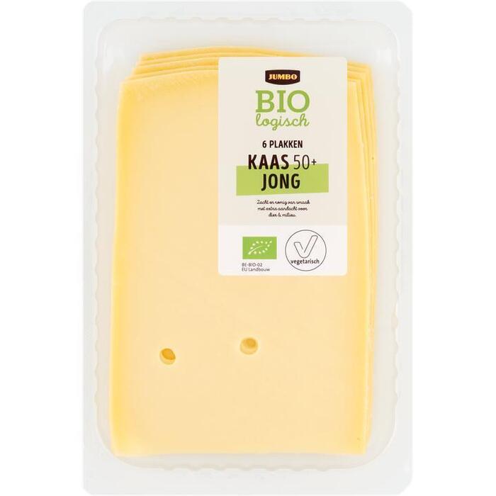 Jumbo Biologische Kaas Jong 50+ 6 Plakken 190 g (190g)
